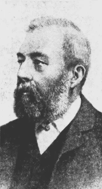 Portrait of an older bearded man in a jacket, seen almost in profile